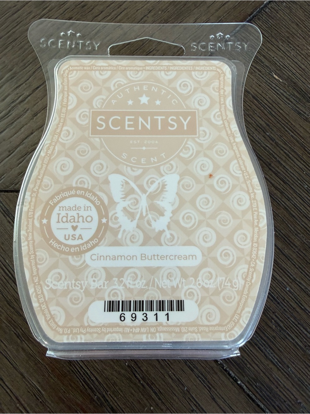 Scentsy Cinnamon Buttercream Wax Bar